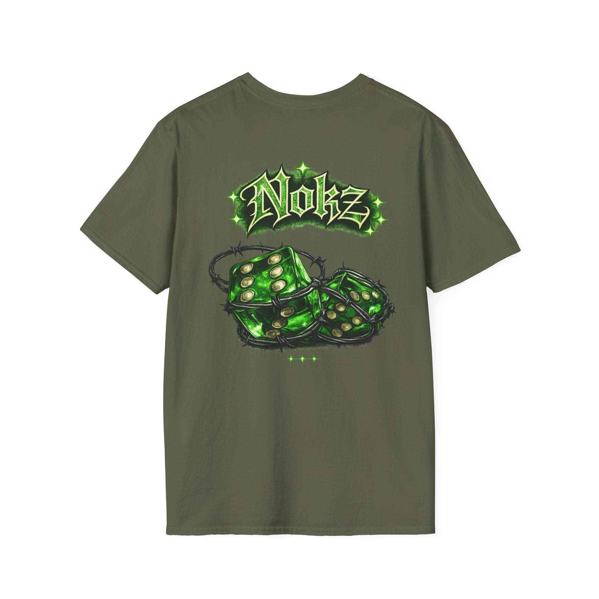 T-Shirt — Nokz Green Dice