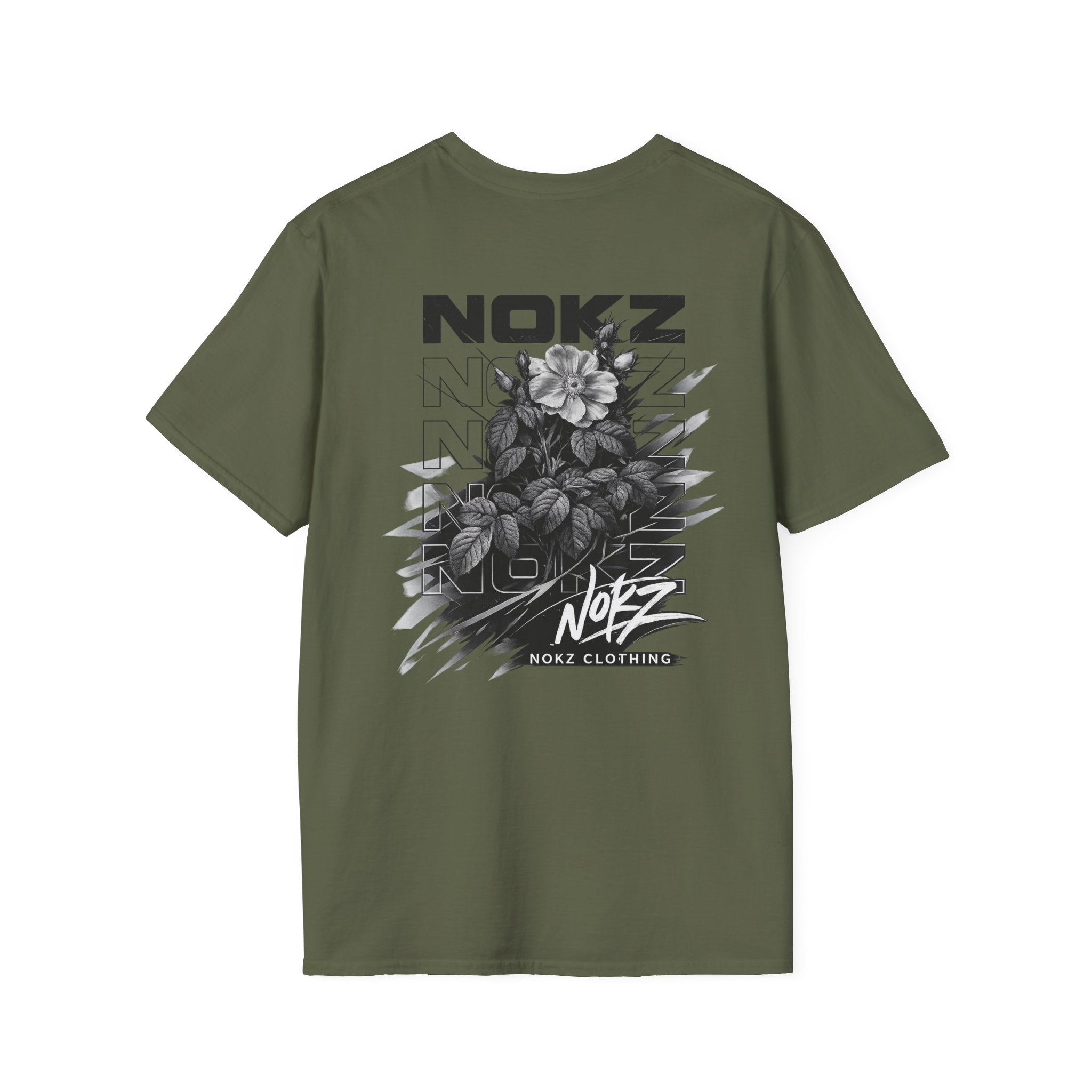 T-Shirt — Nokz Flower Back Logo